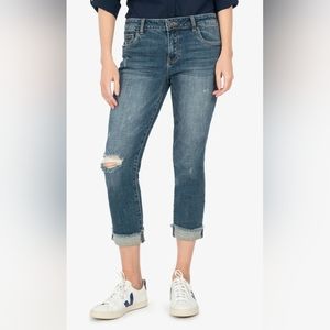 Kut From the Kloth Amy Straight Leg Cropped Jean